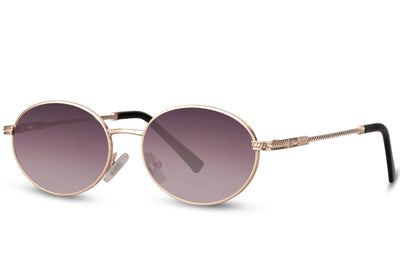 Luxshoori Gold Retro Sunglasses