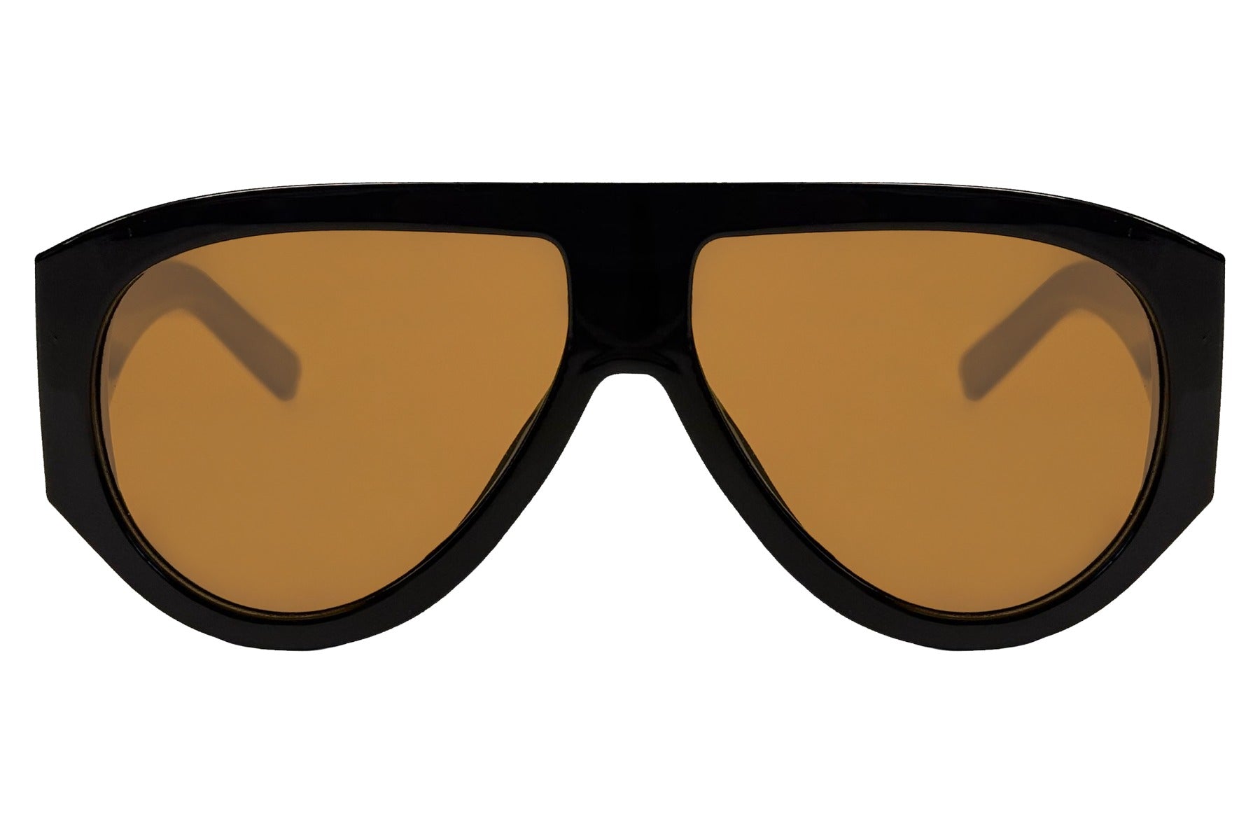 Luxshoori Oversized Aviator - Black Brown - Men & Women