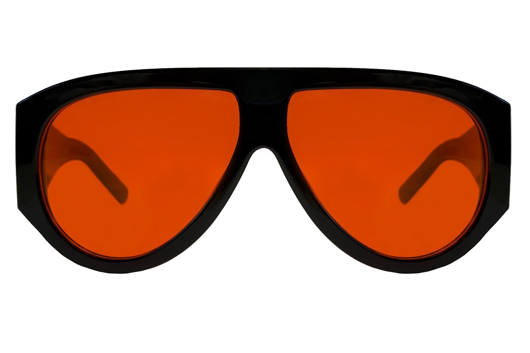 Luxshoori Oversized Aviator - Black Red - Men & Women