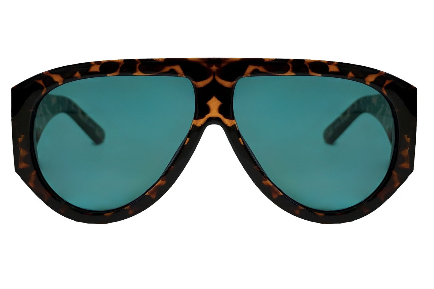 Luxshoori Oversized Aviator - Brown Green - Men & Women