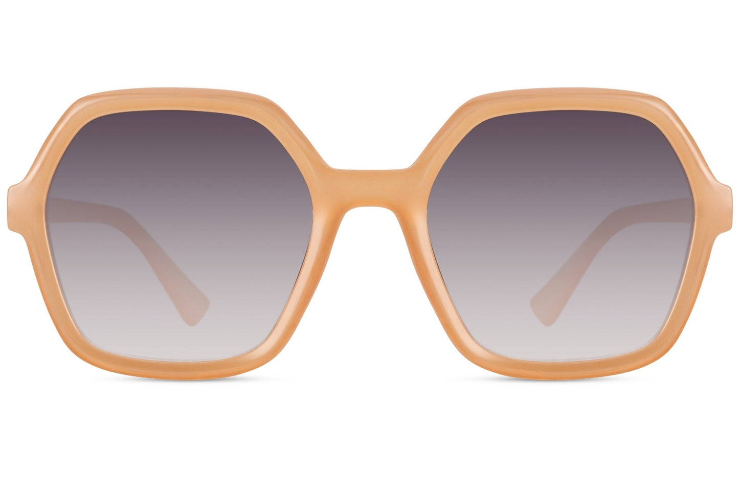 Luxshoori Retro Oversized Sunglasses - Cream Black - Women