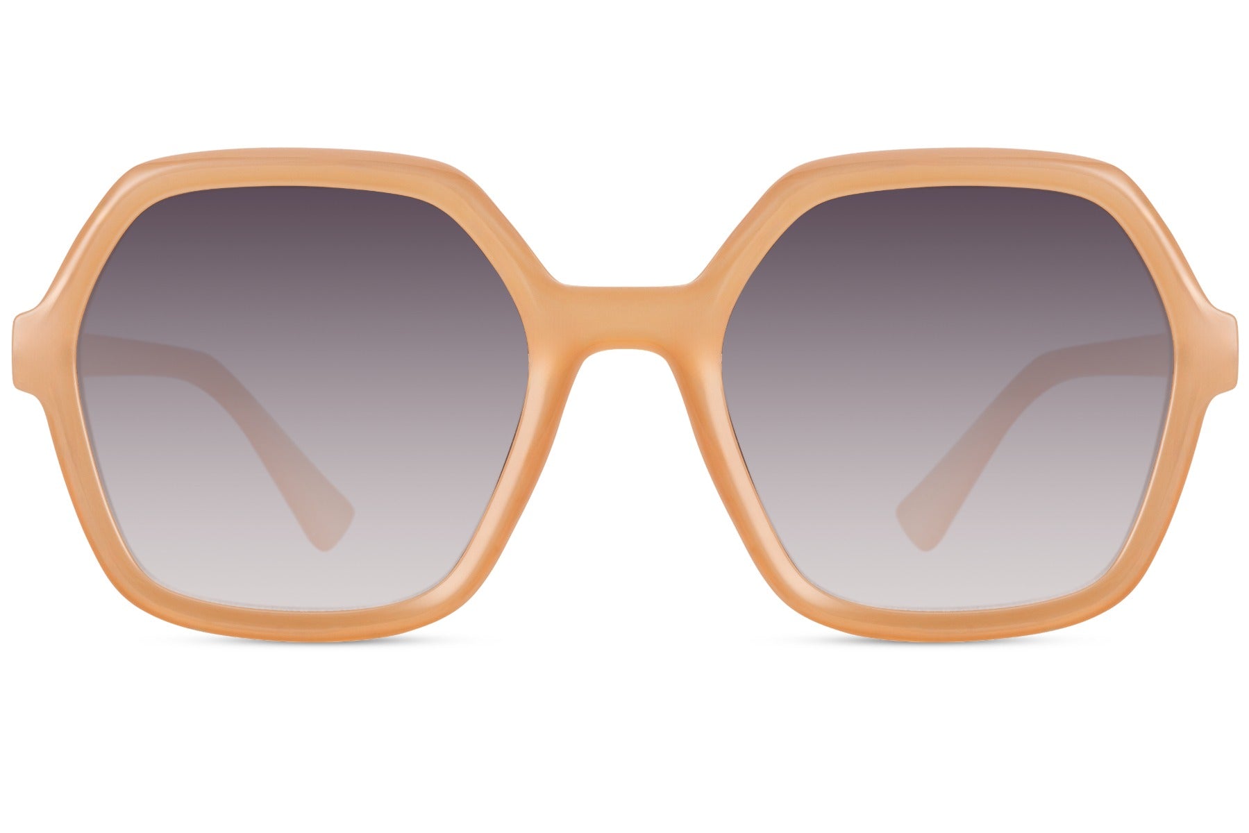 Luxshoori Retro Oversized Sunglasses - Cream Black - Women