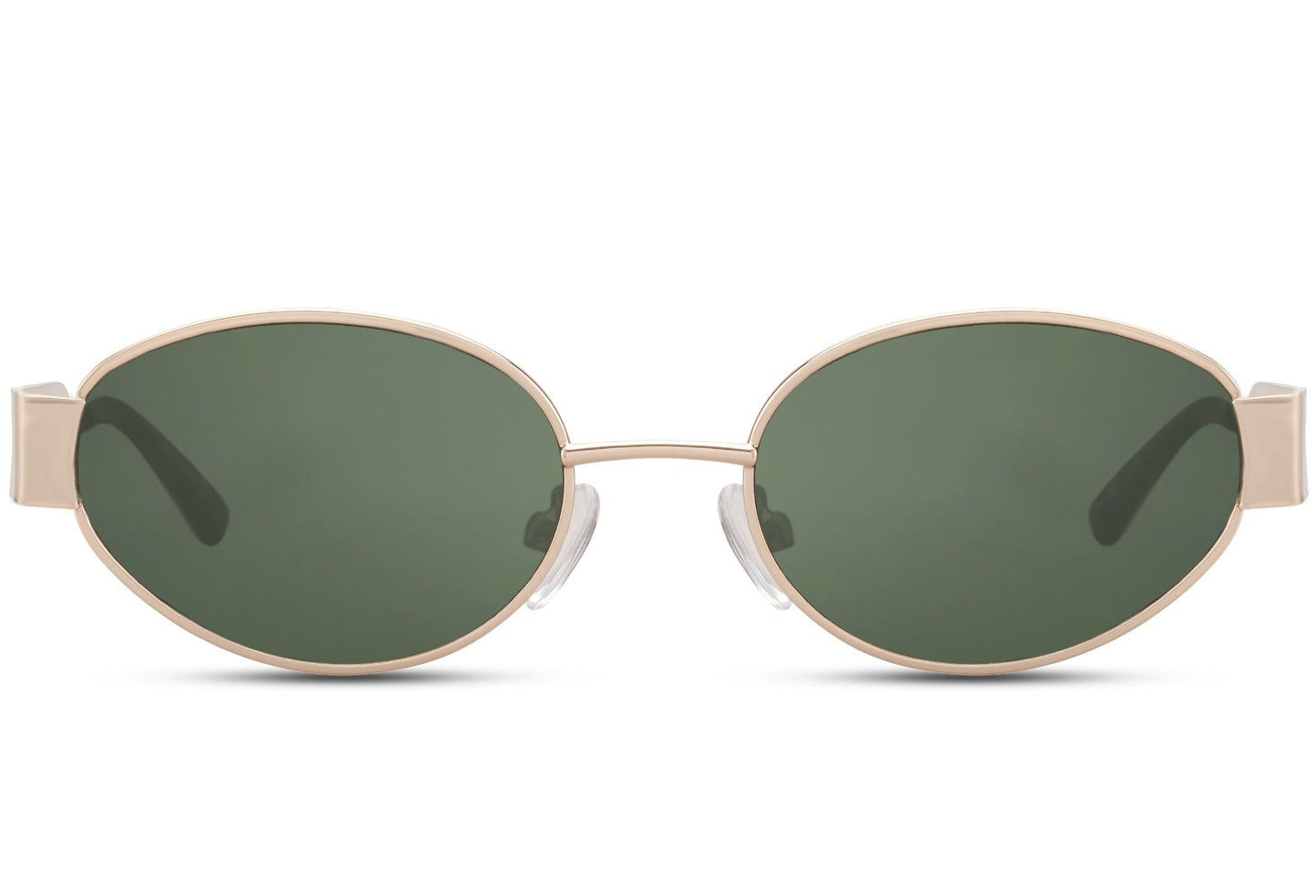 Luxshoori Retro Sunglasses - Gold Green - Men & Women