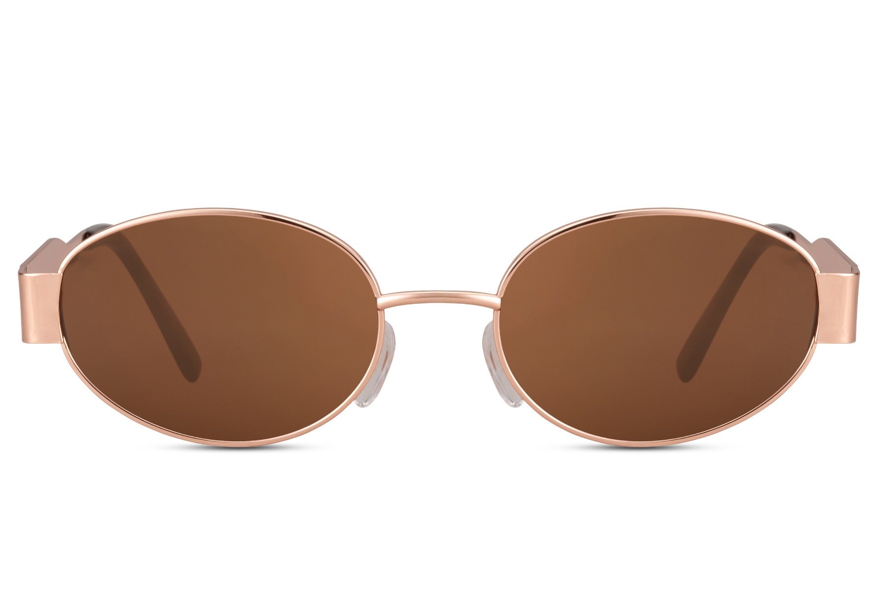 Luxshoori Retro Sunglasses - Pink Brown - Men & Women