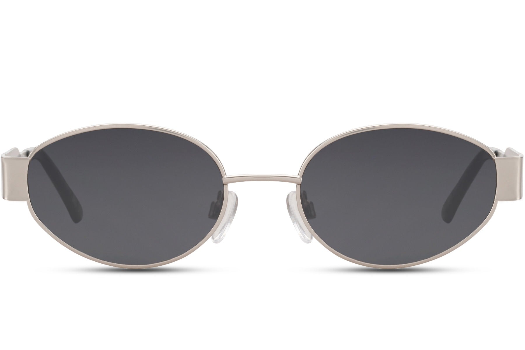Luxshoori Retro Sunglasses - Silver Black - Men & Women