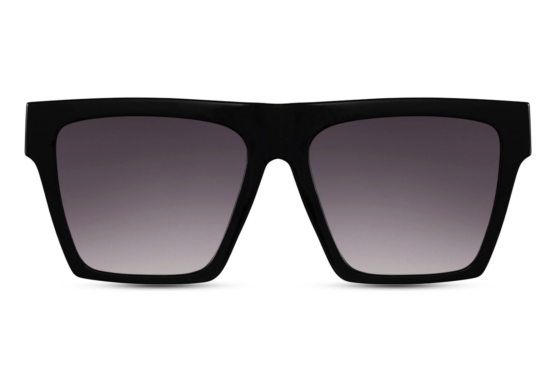 Luxshoori Square Sunglasses - Black Black - Men & Women